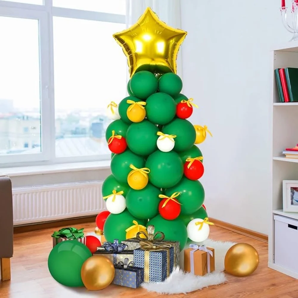 Skylety 142 Pieces #Christmas #Balloon #Garland #Arch Kit Christmas Tree Balloon - Picture 4 of 7